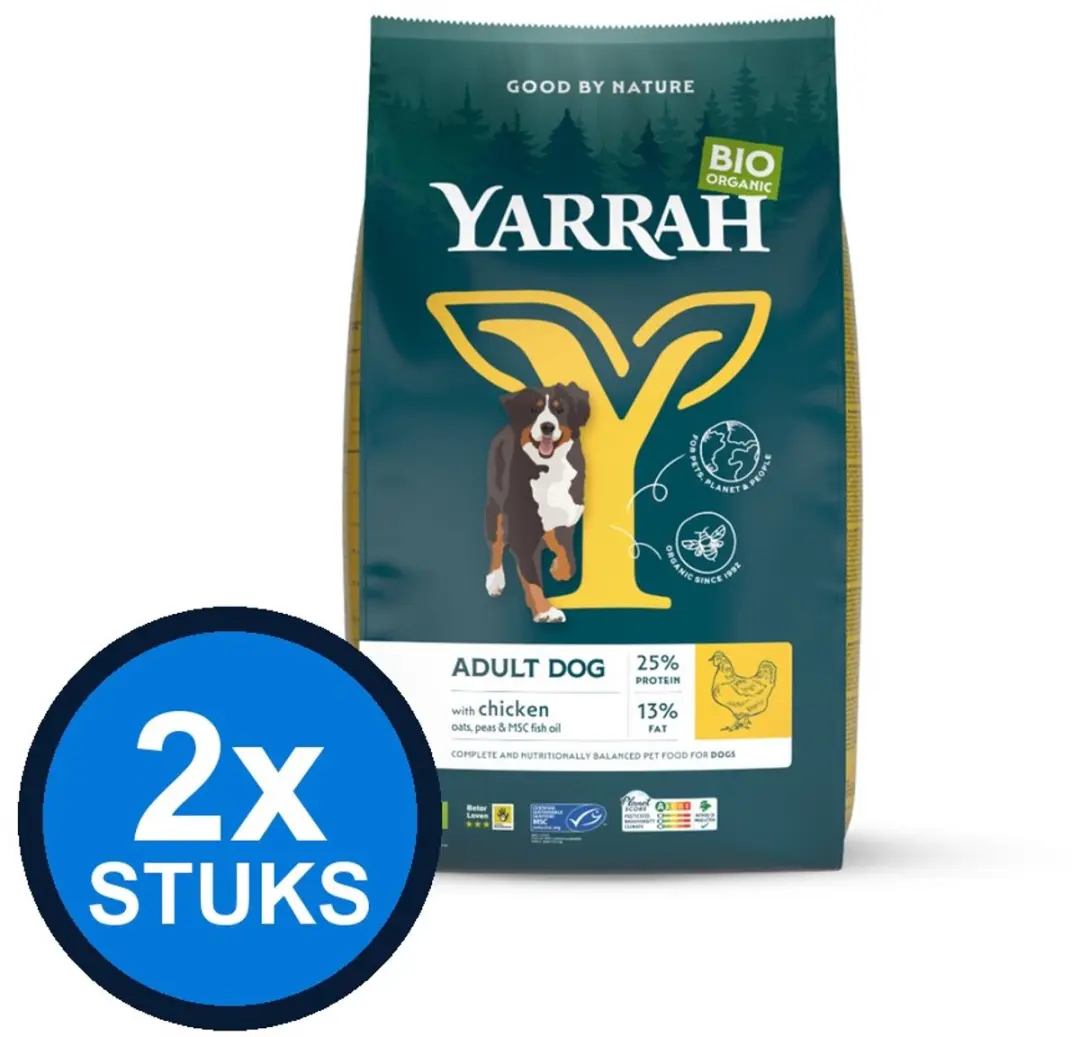 2x Yarrah dog bio dry adult chicken 2kg