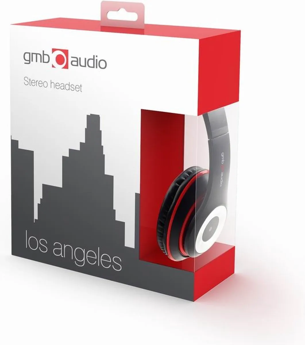 Gembird Los Angeles MHS-LAX-B Koptelefoon - Zwart