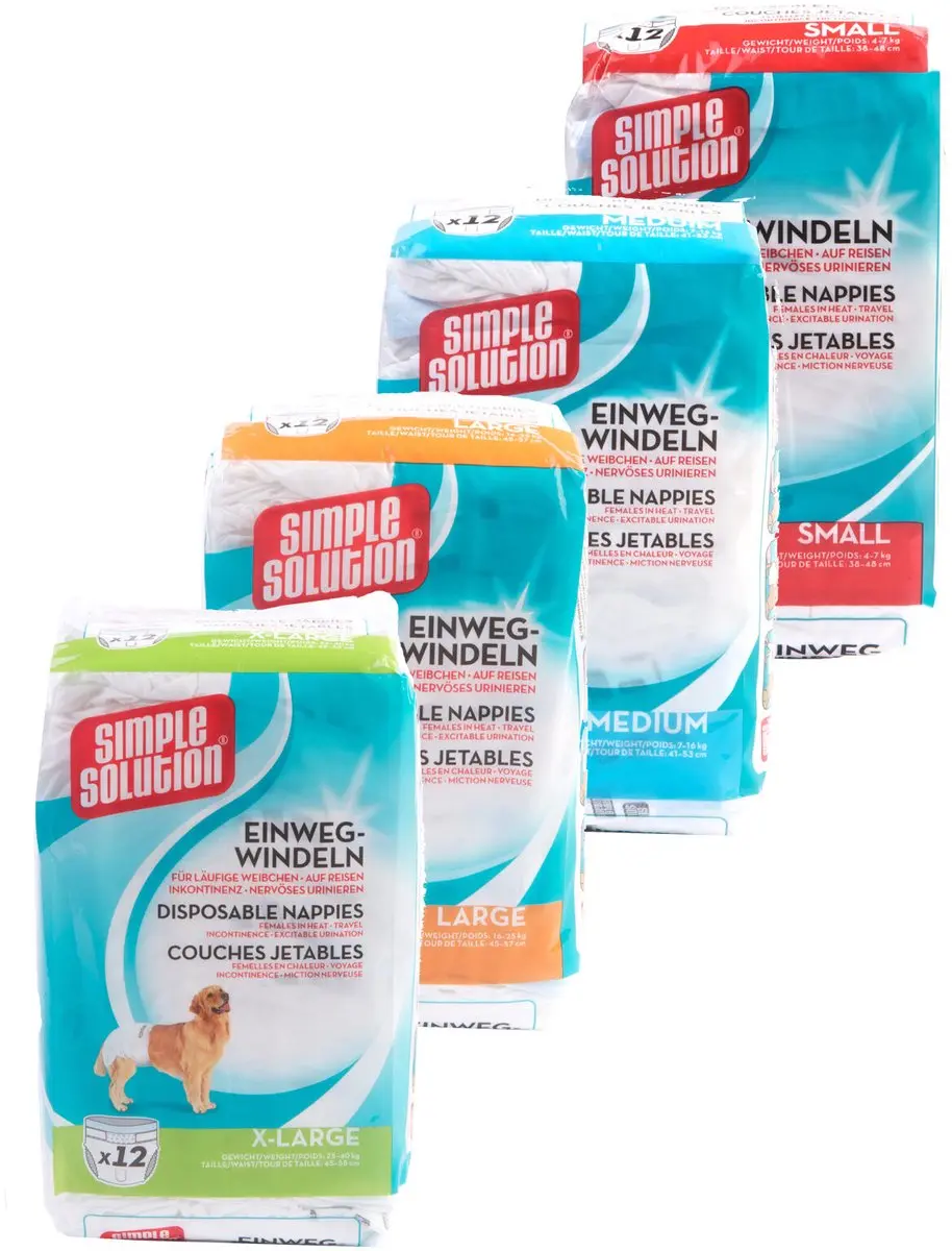 Simple Solution Wegwerp Honden Luier - Small 12 st - afbeelding 5 van 6