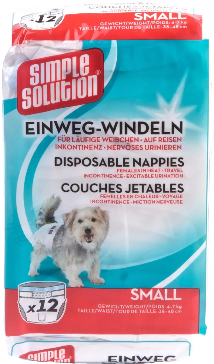 Simple Solution Wegwerp Honden Luier - Small 12 st - afbeelding 4 van 6