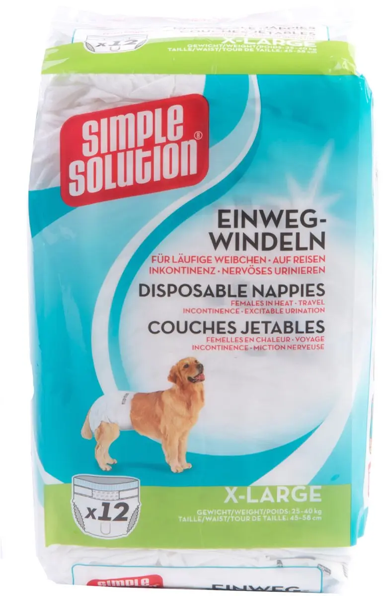 Simple Solution Wegwerp Honden Luier - Small 12 st - afbeelding 2 van 6
