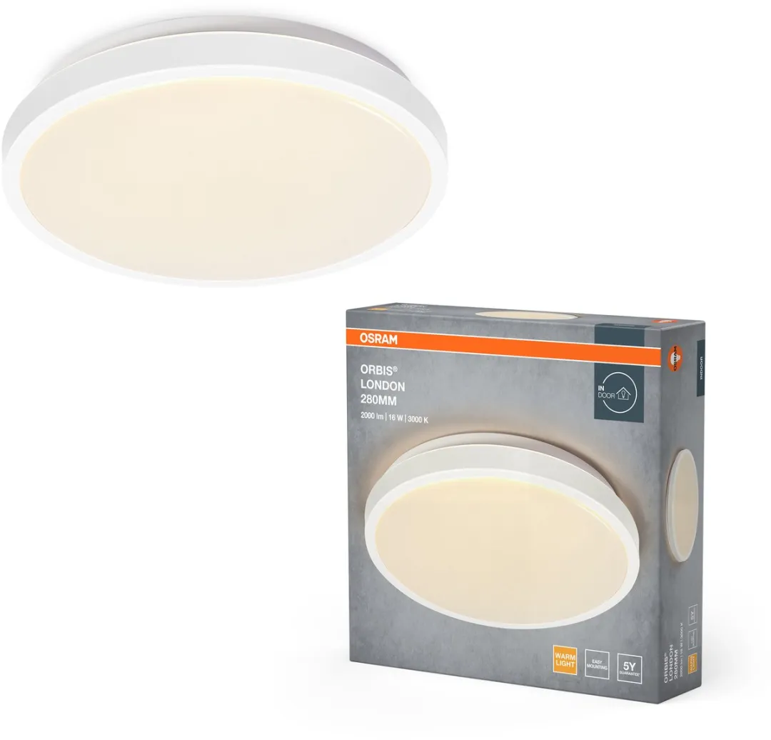 Osram Orbis London LED Plafondlamp 280mm - 16W 2000lm Warm Wit
