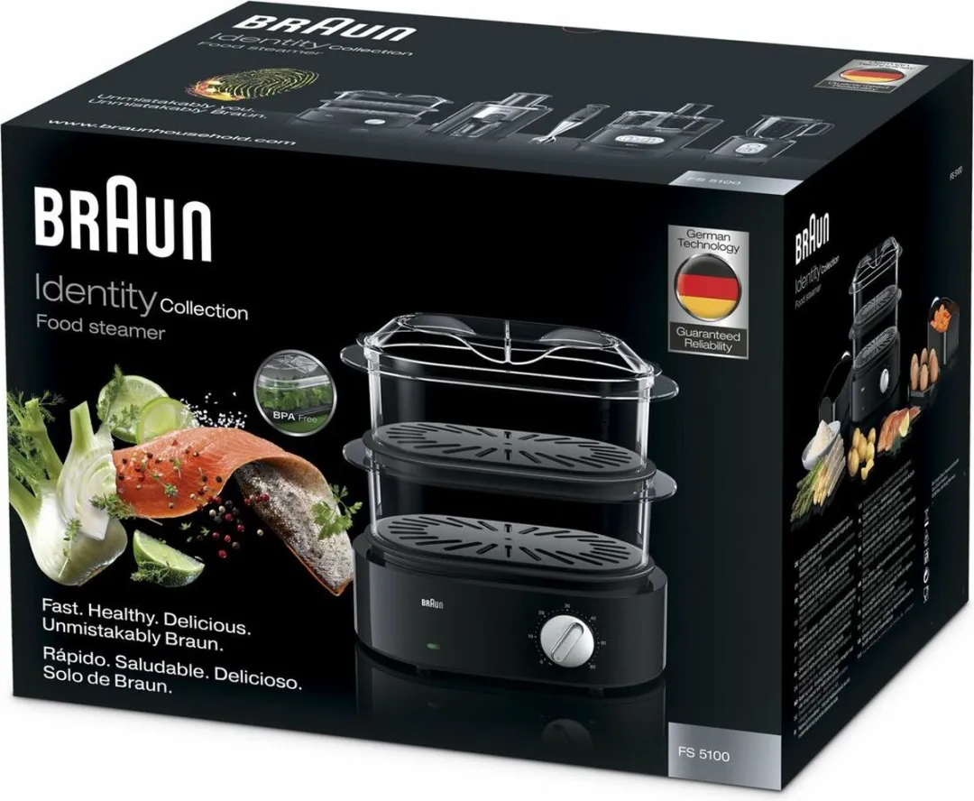 Braun FS 5100 IdentityCollection Stoomkoker 3.1L - Zwart