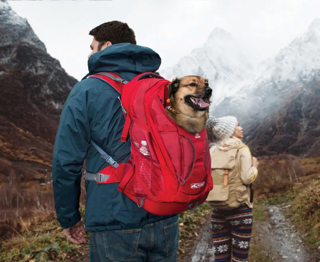 Kurgo G-Train K9 Hondenrugzak - Chili Red - afbeelding 4 van 6