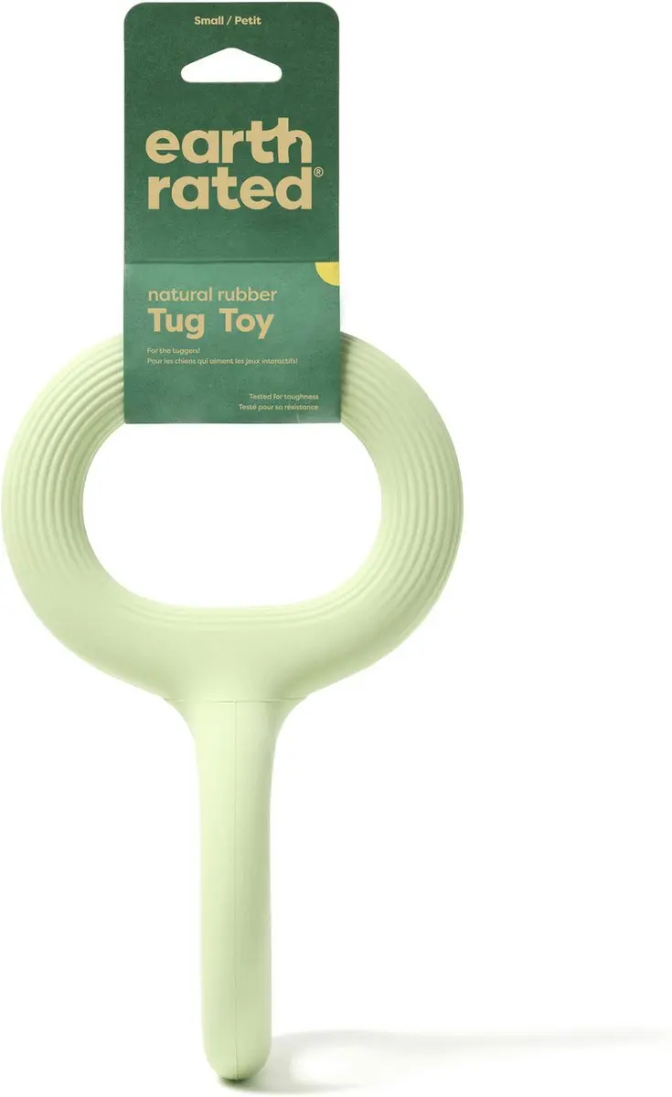 Earth Rated Tug Toy Rubber Hondenspeelgoed 28x14x14cm - Groen M - afbeelding 5 van 6