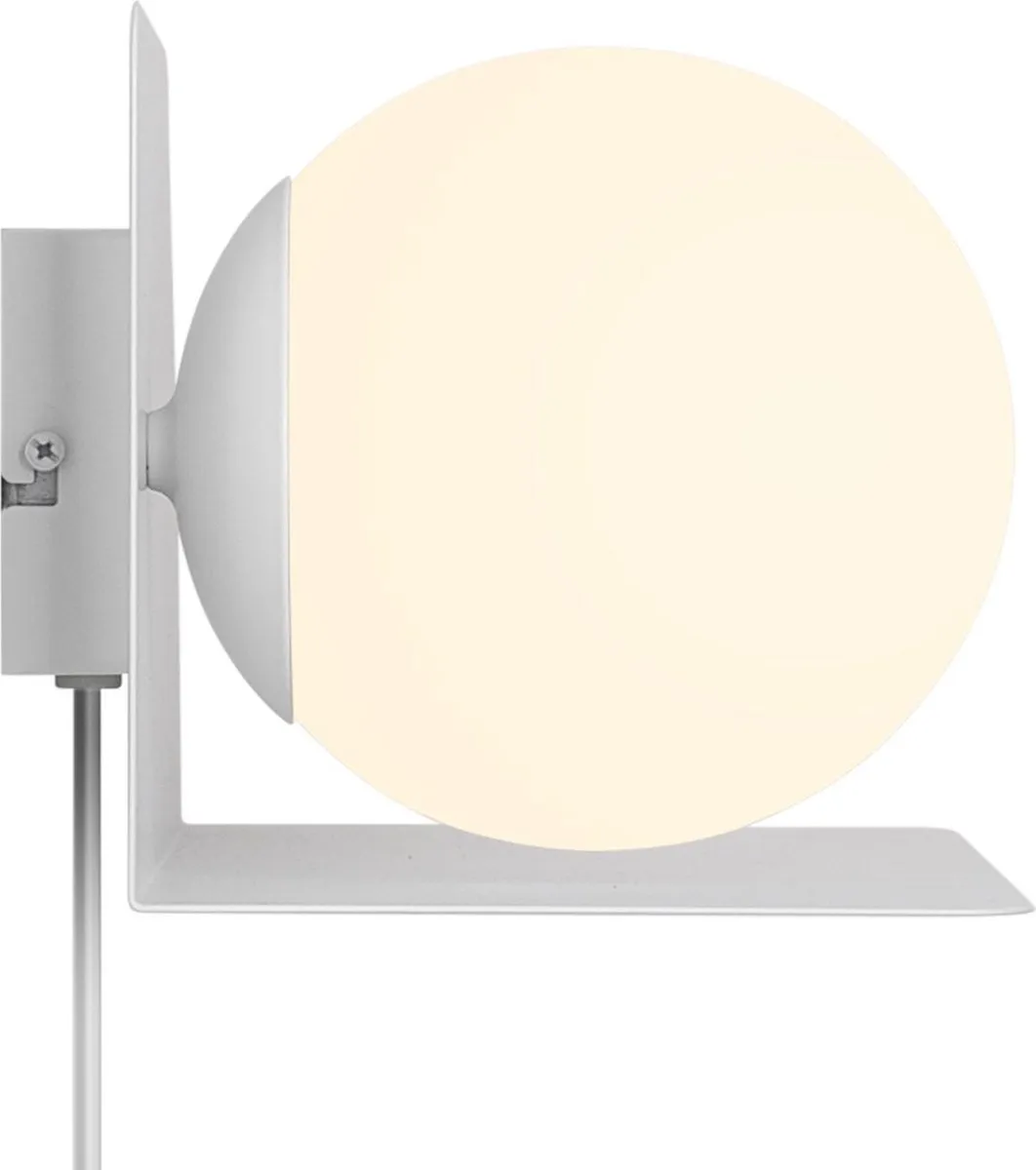 Nordlux Lilibeth Wandlamp E14 - 15cm - Opale witte kap