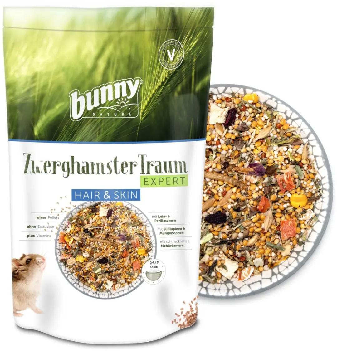 Bunny Nature Dwerghamsterdroom Expert Hair & Skin - 500 gr - afbeelding 3 van 3