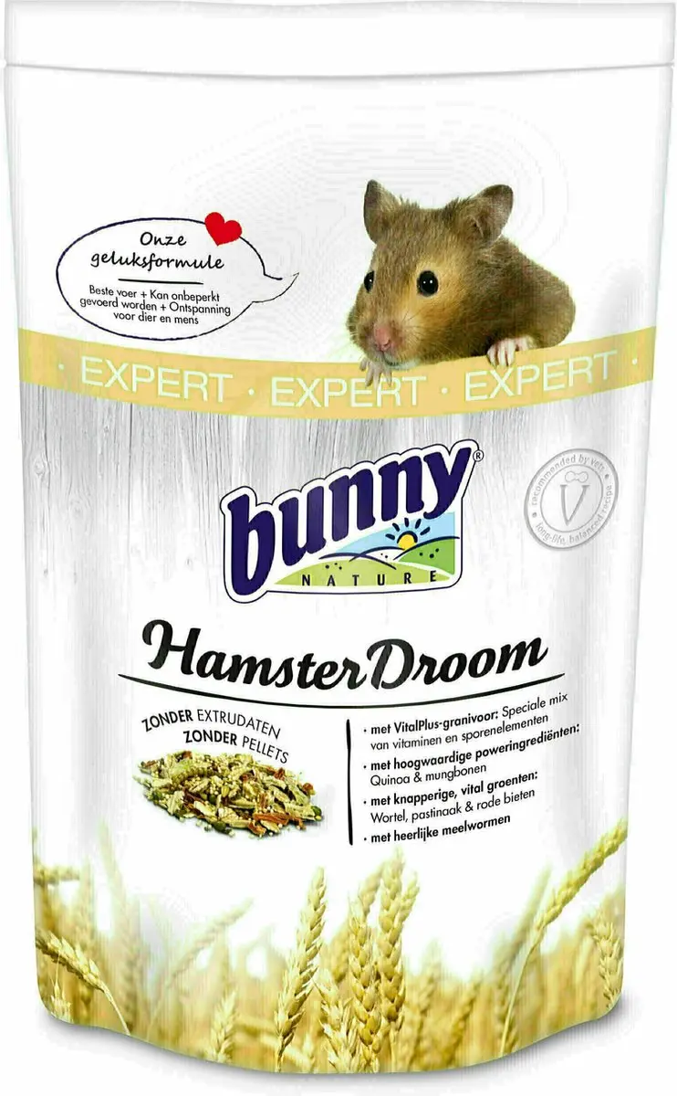 Bunny Nature Hamsterdroom Expert - Hamstervoer - 500g - afbeelding 4 van 6