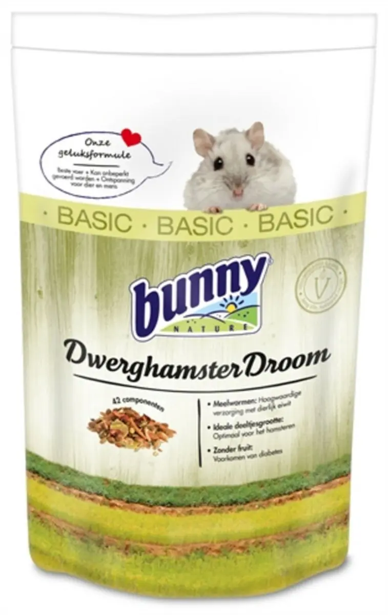 Bunny Nature Dwerghamsterdroom Basic 600 gr - afbeelding 2 van 3