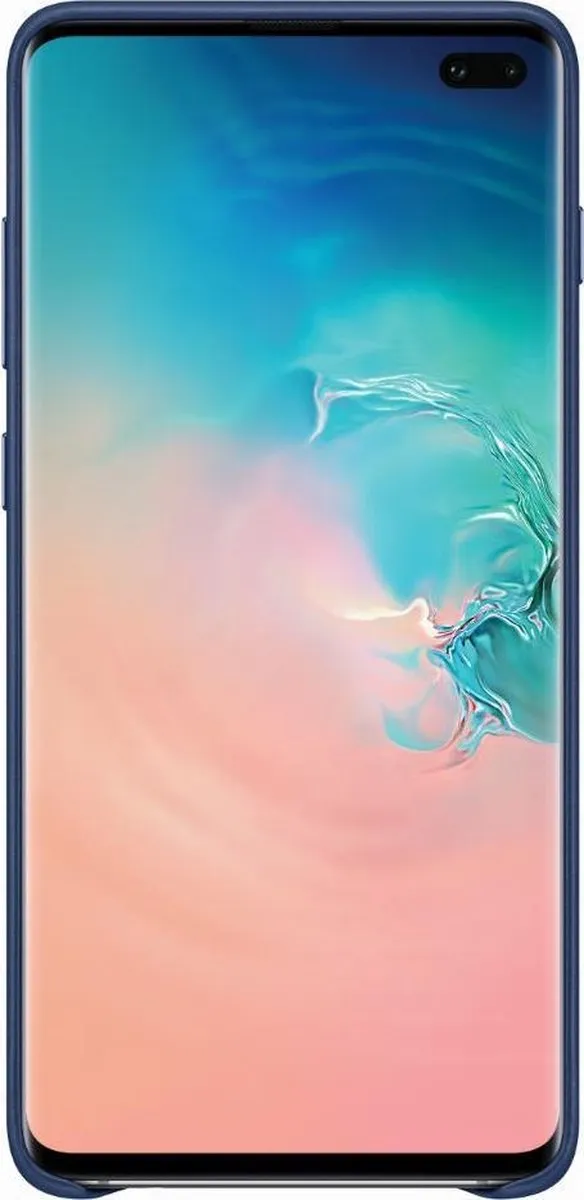 Samsung Lederen Cover S10+ - Blauw - 8801643644437