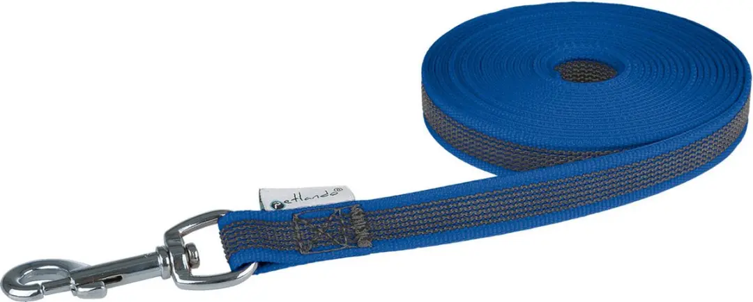 Petlando Rubberen Sleepriem 20mm Blauw 15m