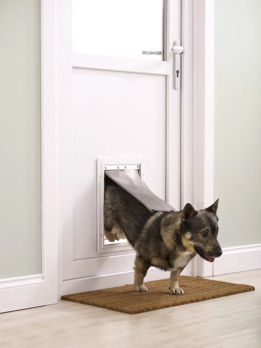 PetSafe 600 Kattenluik Aluminium - Wit - afbeelding 6 van 6