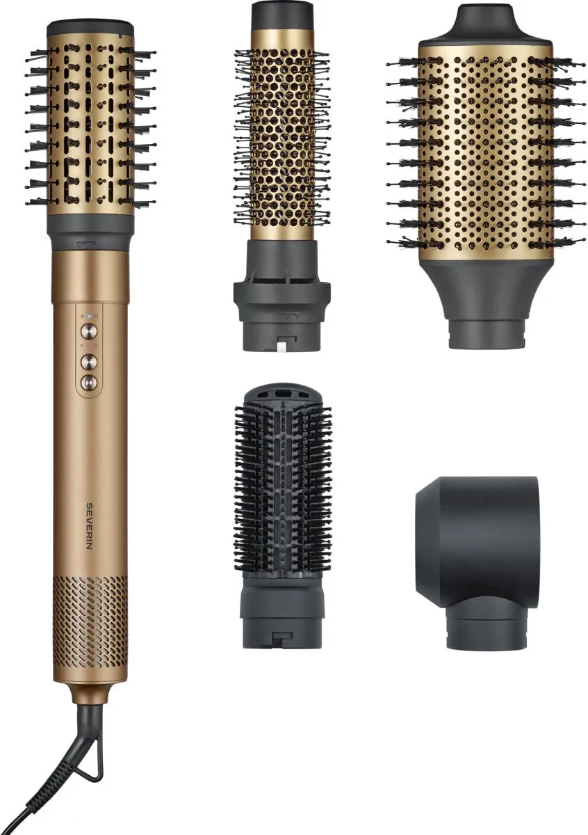 Severin WL 0685 S-Style Föhnborstel 1400W - Ionisch - 5 Opzetborstels - afbeelding 6 van 6