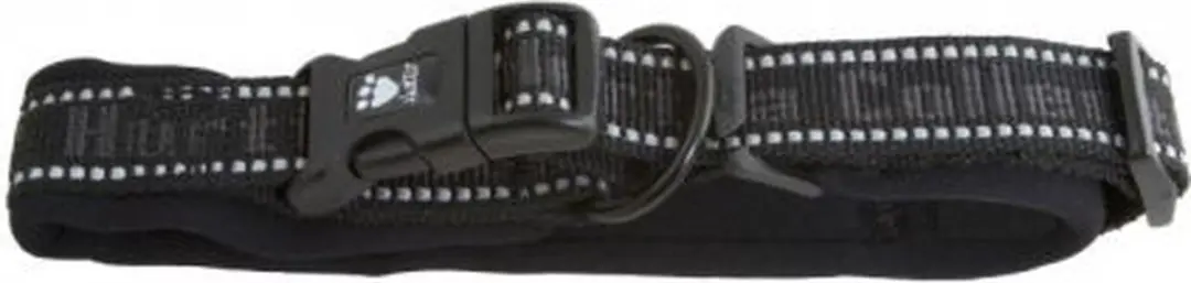 Hurtta halsband gevoerd zwart 25-35cm