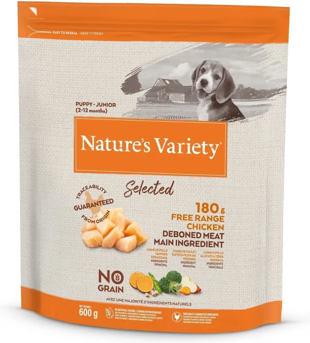 Natures variety selected junior free range chicken