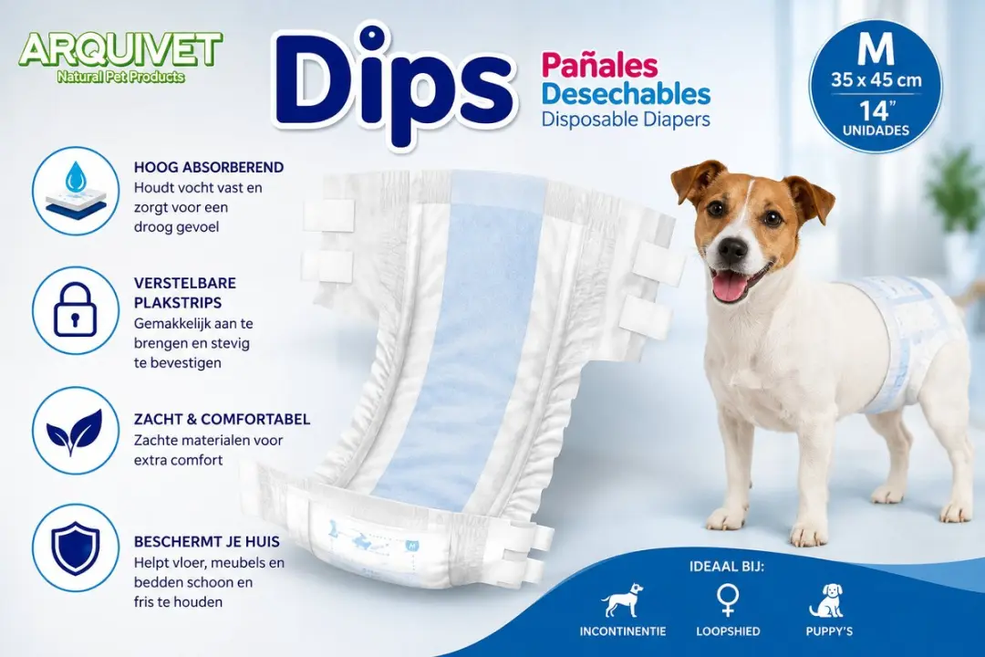 Arquivet Dips Hondenluiers M