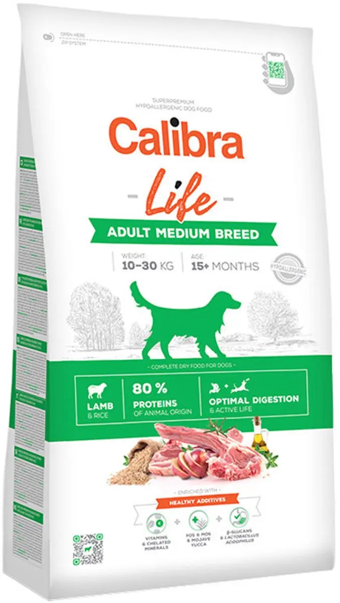 Calibra Dog Life Adult Medium Breed Lam