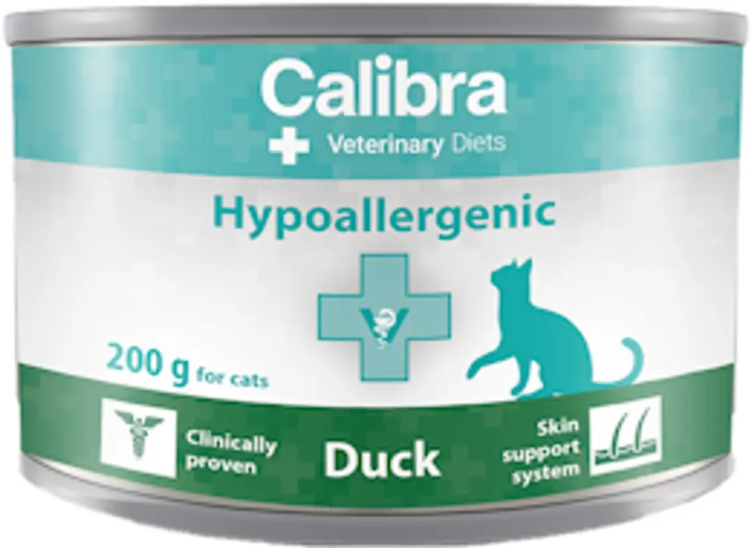 Calibra Veterinary Diet Hypoallergenic Eend Natvoer 6x200g