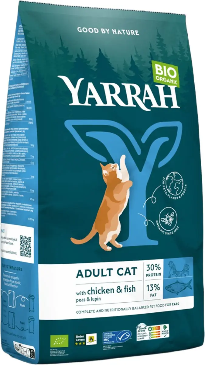 Yarrah Bio Adult Vis Kattenvoer Droog