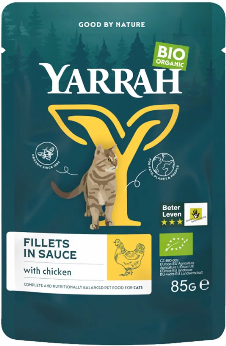 Yarrah Bio Kattenvoer Kip in Saus 85g - afbeelding 5 van 6