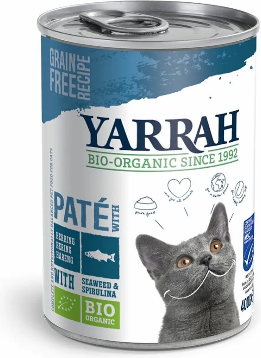 Yarrah Bio Kattenvoer Paté Vis