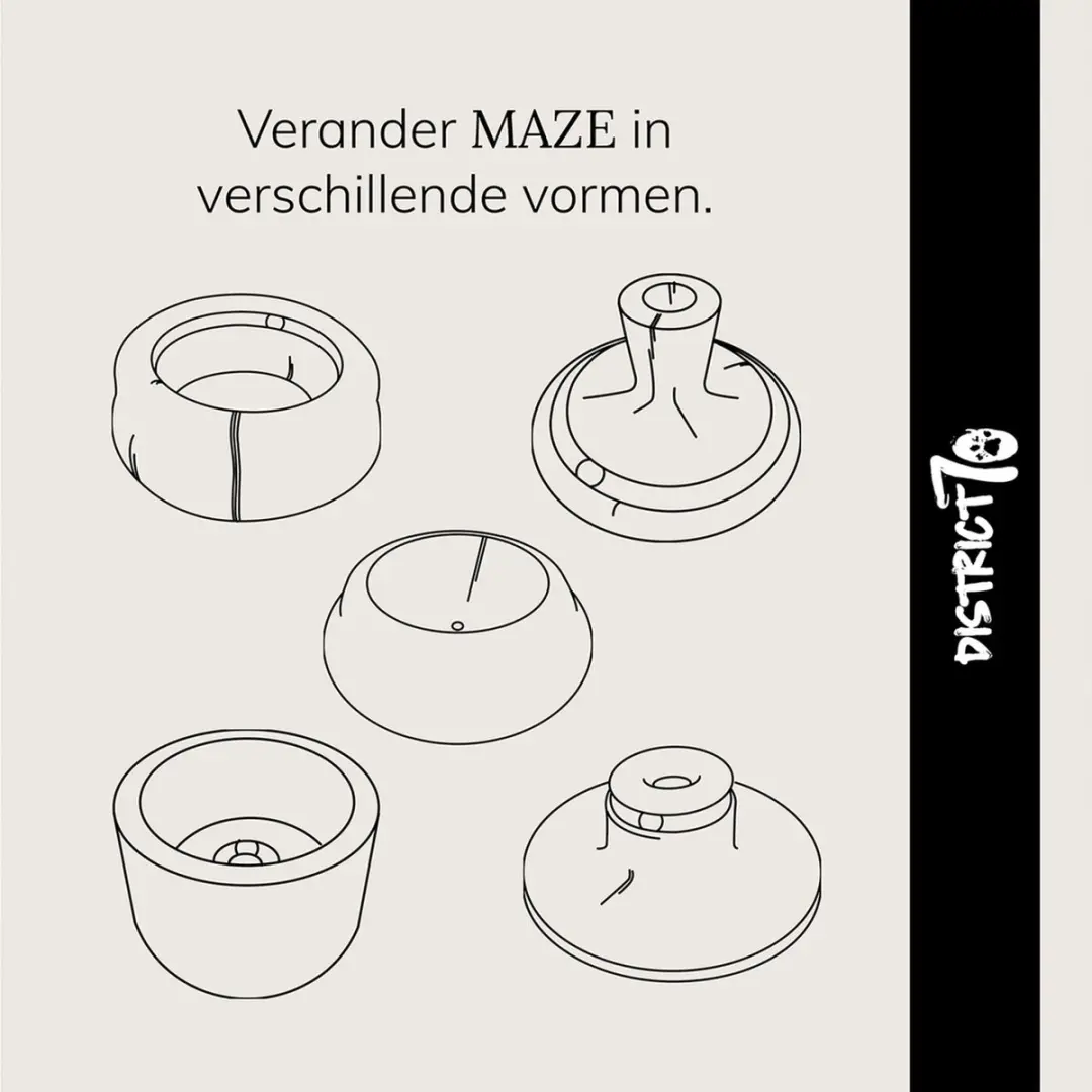 District 70 Maze Kartonnen Kattenspeelgoed 50x18cm - afbeelding 4 van 6