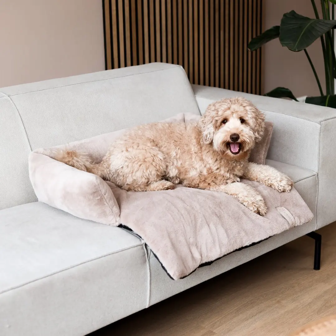 District 70 NUZZLE Zachte Mand - Medium - 75x75cm - Taupe - afbeelding 6 van 6
