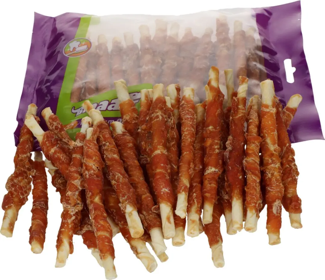 Braaaf Hondensnack Rol Sticks Kip 12,5 cm - 10x 300g - afbeelding 6 van 6