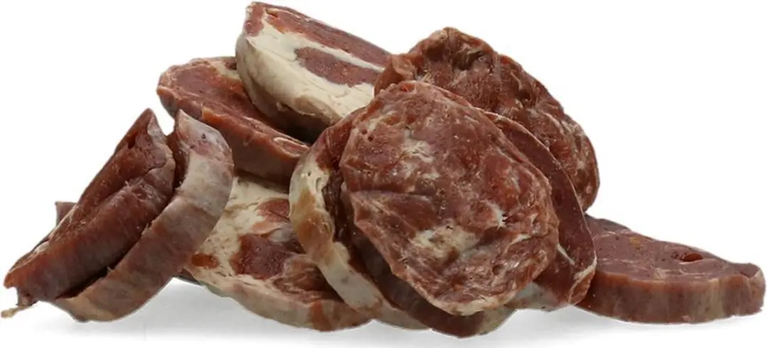 Braaaf Hondensnack Chips Rund Steak met Vis 85g - afbeelding 3 van 5