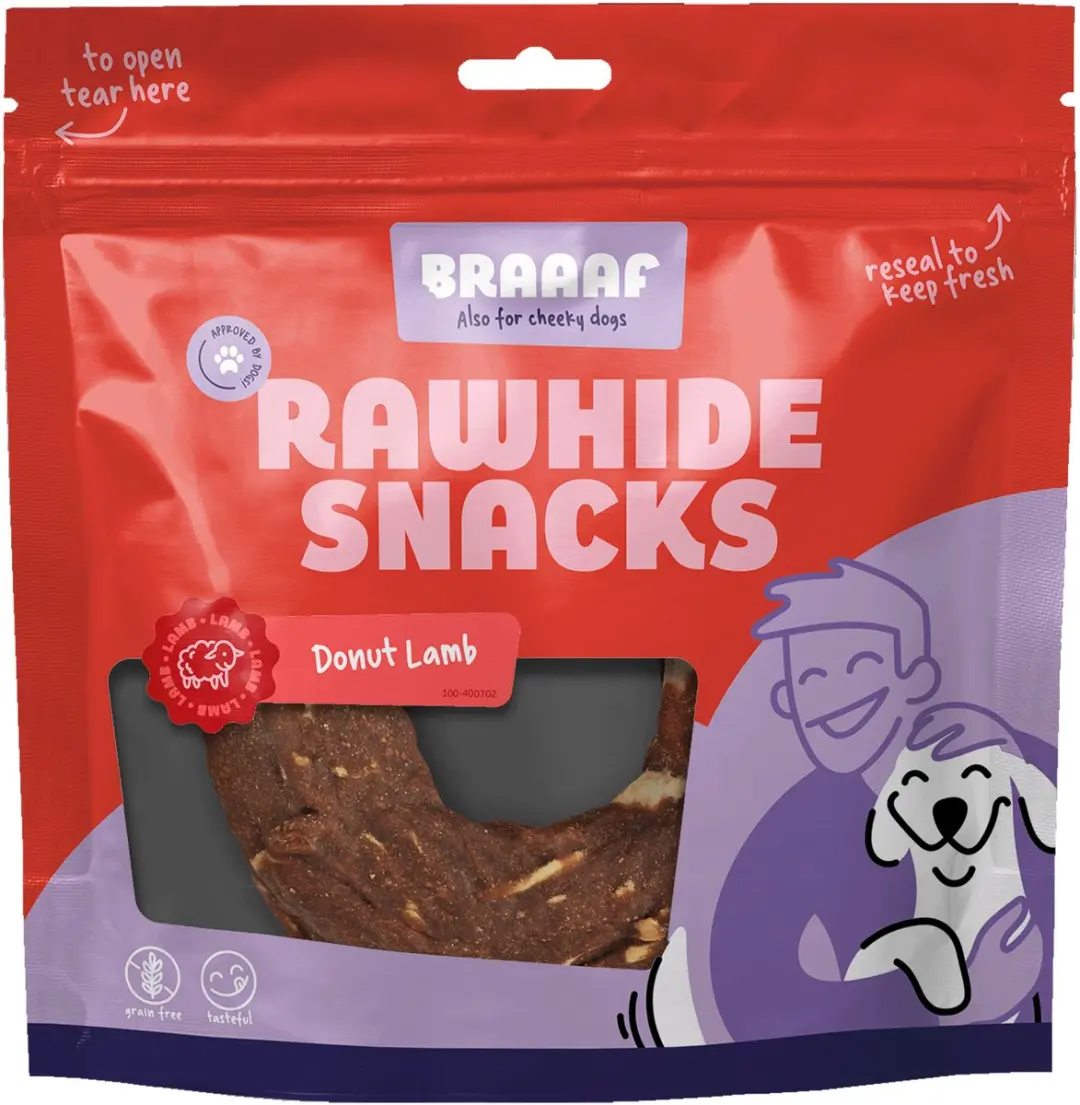 Braaaf Hondensnack Donut Rund met Kabeljauw - ø 10-12 cm - afbeelding 4 van 6