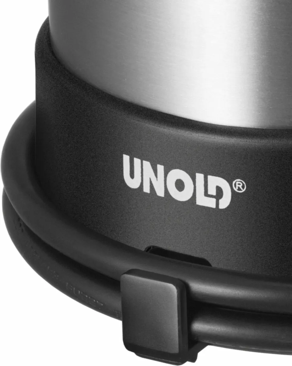 Unold 18575 Waterkoker - 1000W - 0,5L - RVS/Zwart Reis-set