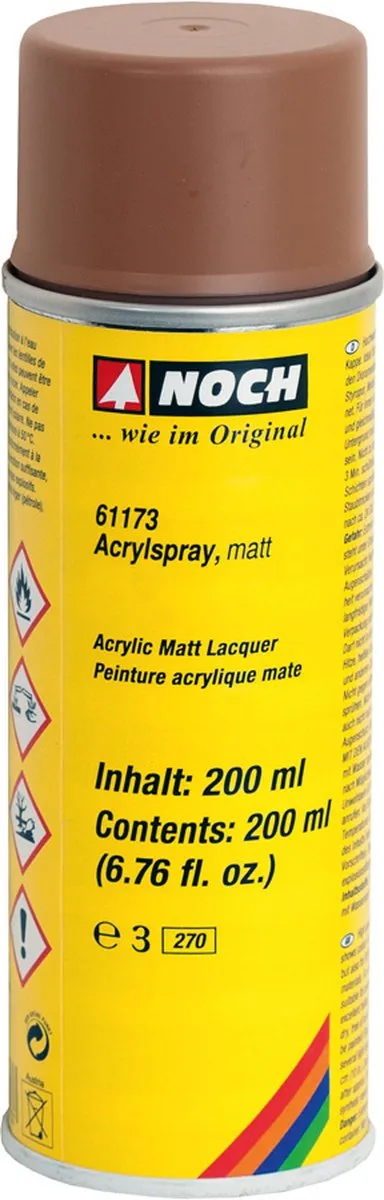 Noch Acrylspray Matt Bruin 200ml