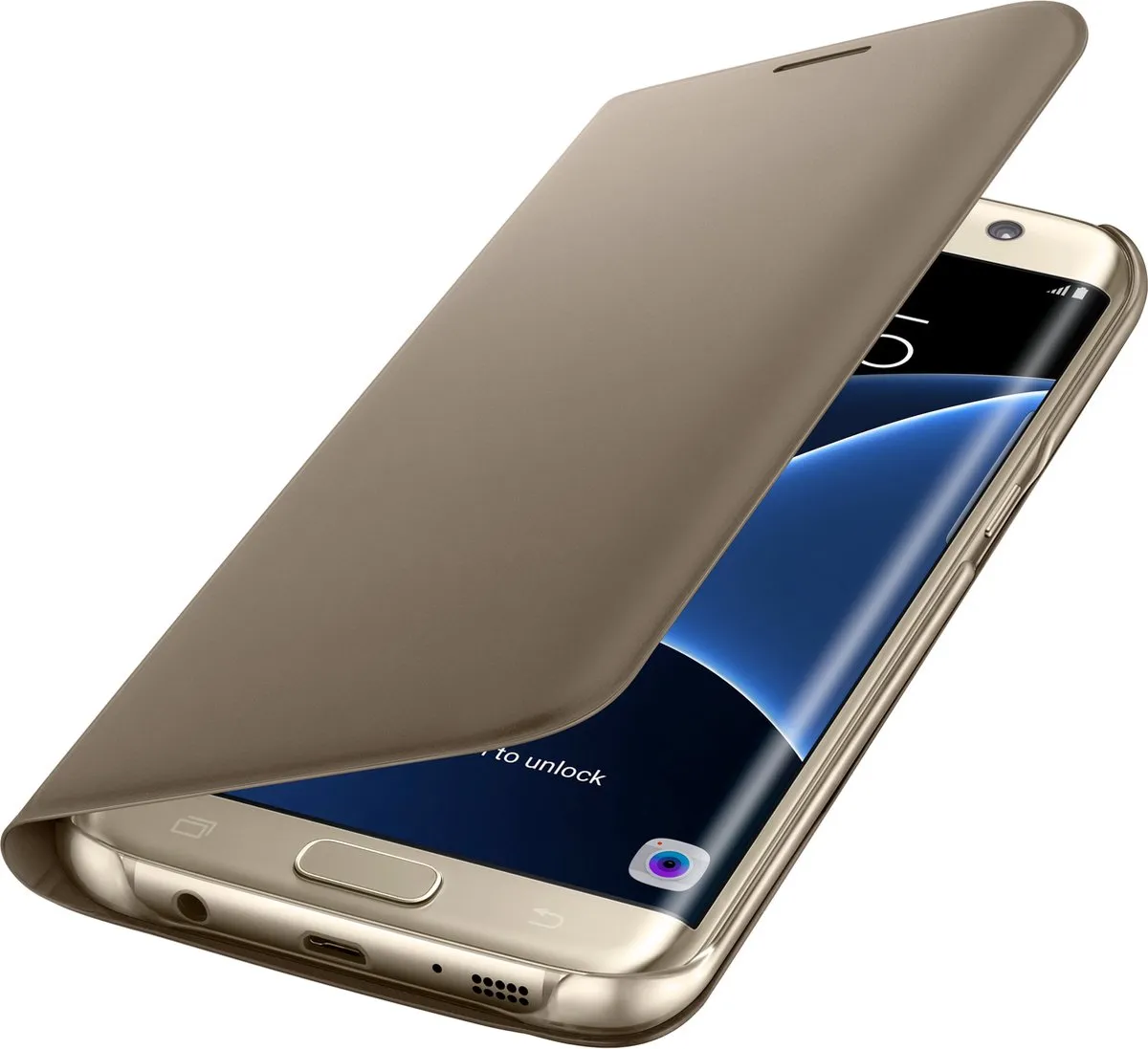 Samsung Flip Wallet Hoes G935F Goud - EF-WG935PFEGWW - afbeelding 4 van 5