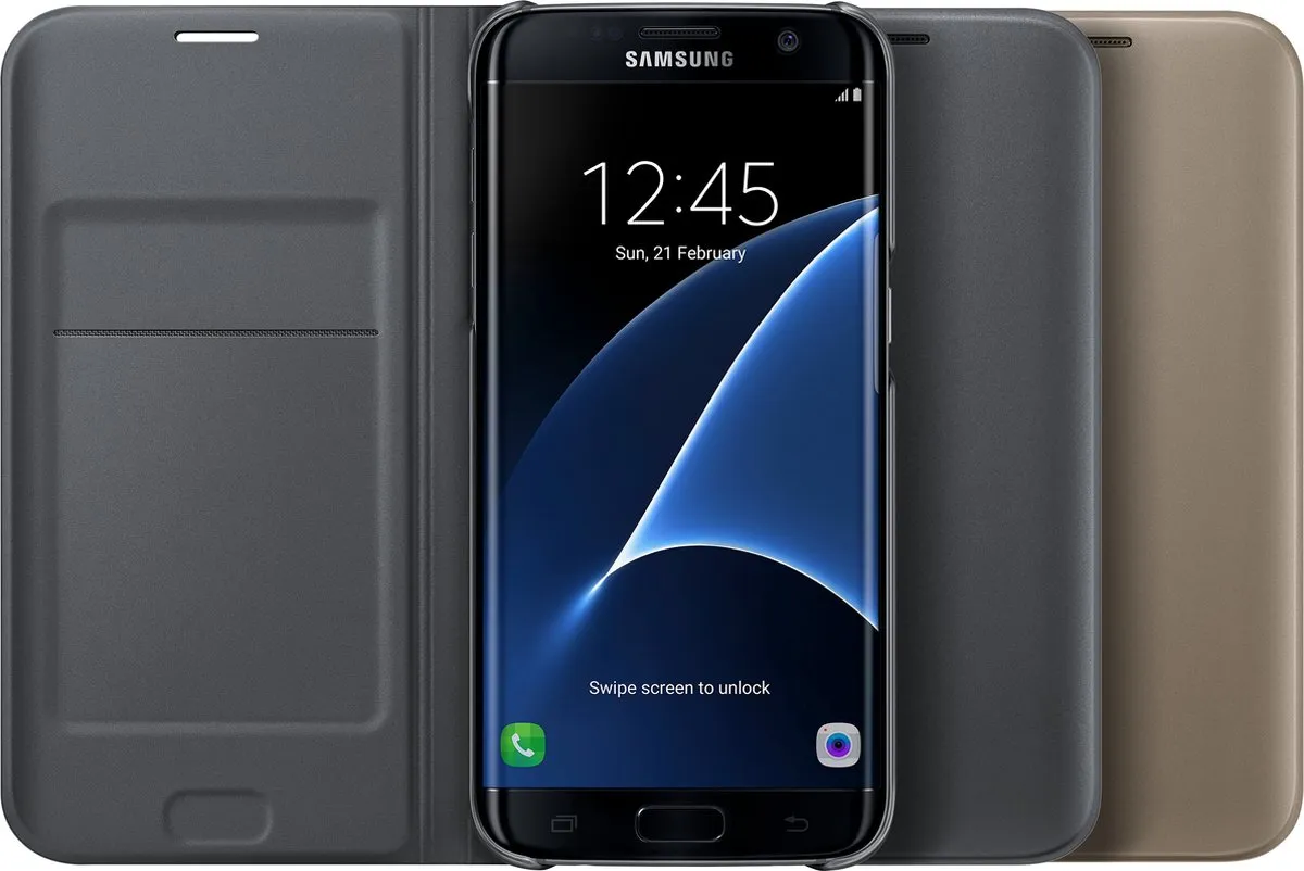 Samsung Flip Wallet Hoes G935F Goud - EF-WG935PFEGWW - afbeelding 5 van 5