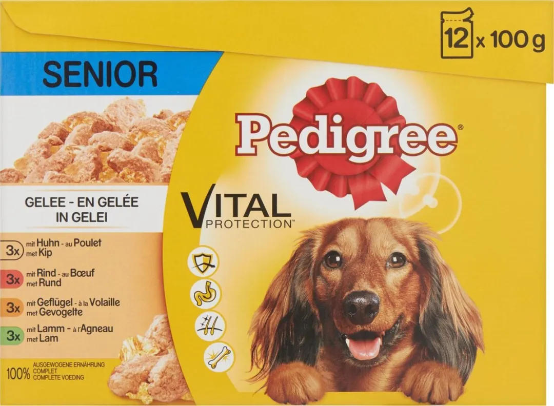 Pedigree Senior Natvoer Maaltijdzakjes 48x100g