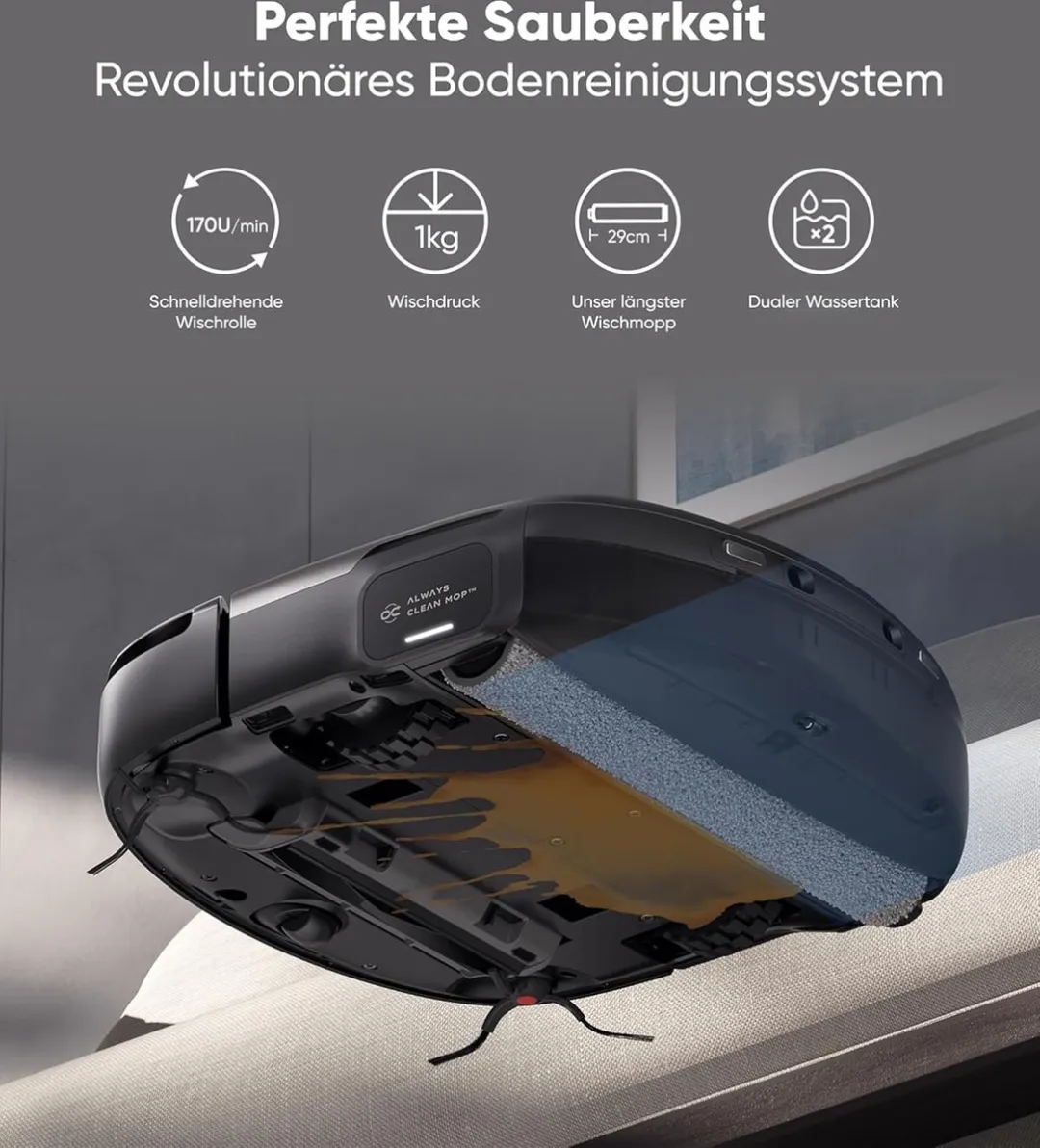 Eufy S1 Pro Robotstofzuiger T2080GA1 - 8.000Pa - Zwart - afbeelding 6 van 6