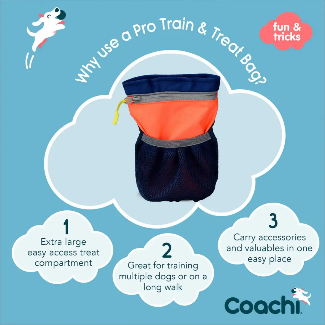 Coachi Pro Train & Treat Bag H41323 - Navy & Coral - afbeelding 2 van 6