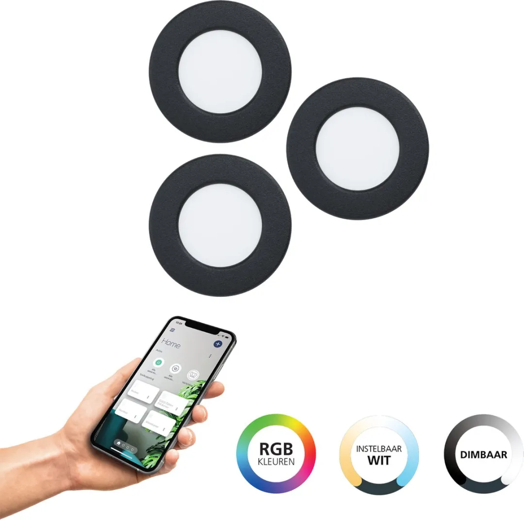 EGLO connect.z Fueva 6-Z Smart Inbouwspot