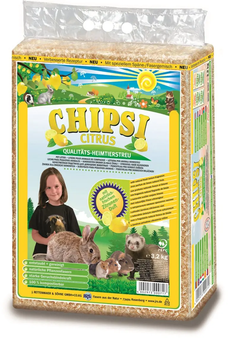 Chipsi Citrus Knaagdierenstrooisel - 3,2kg - afbeelding 3 van 3