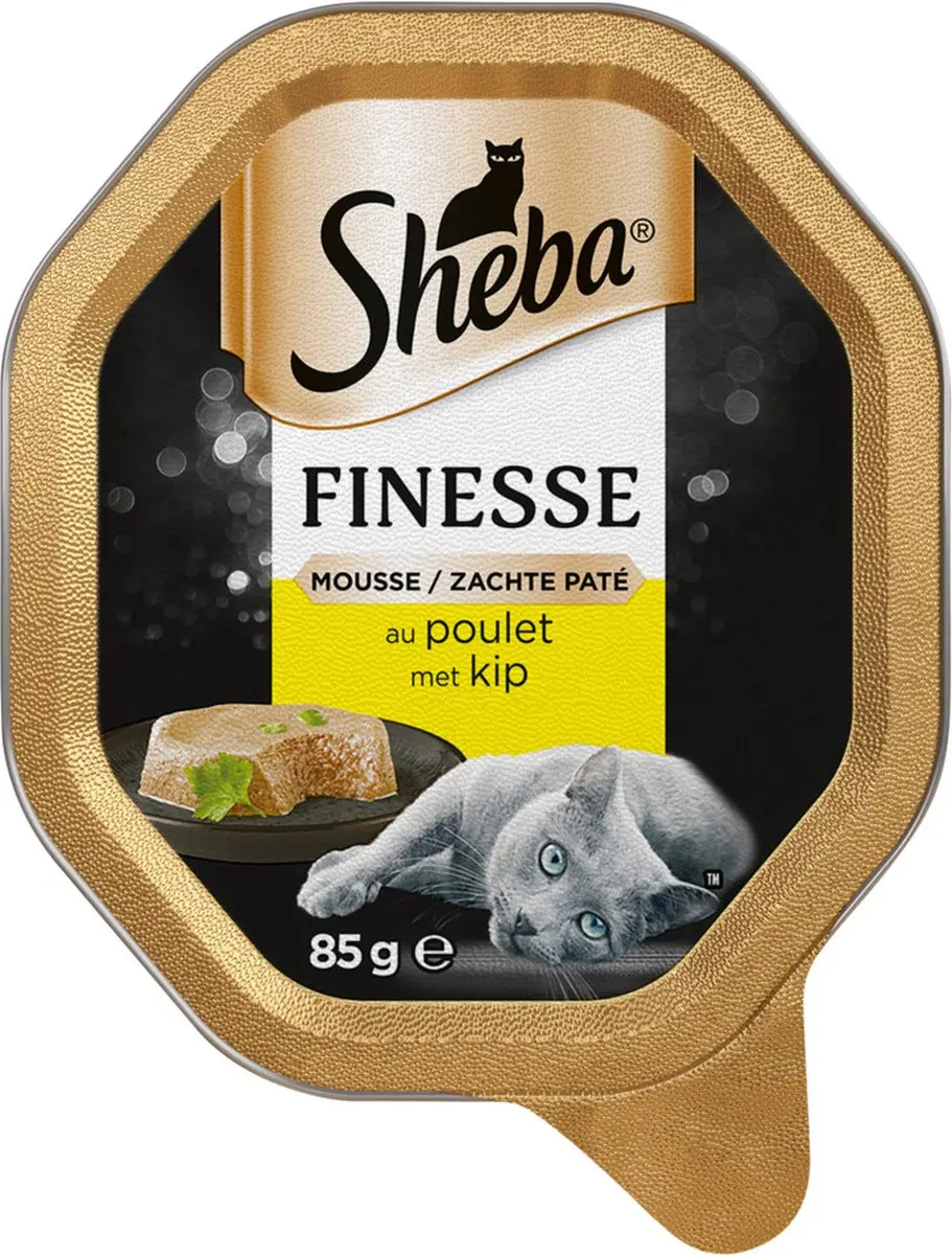 Sheba Finesse Mousse Kip Kuipje 85g - afbeelding 2 van 3