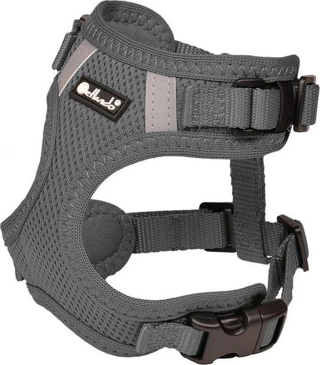 Petlando Hondenharnas Mesh Vest Antraciet
