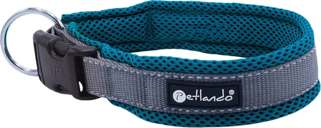 Petlando Hondenhalsband Outdoor Grijs&Petrol