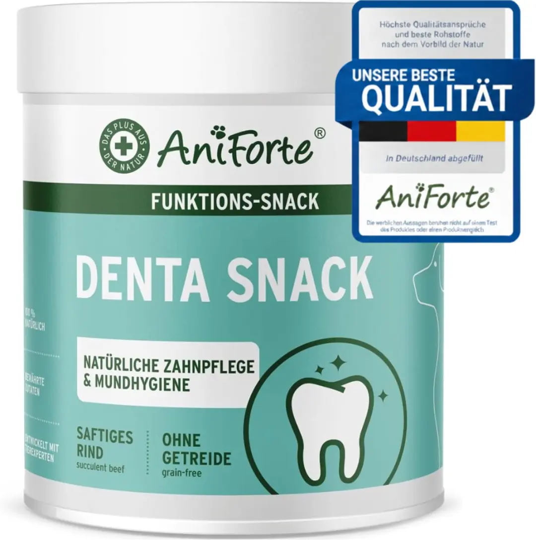 AniForte Denta-Snack Hond Graanvrije Gebitssnack met Rundpens & Pepermunt
