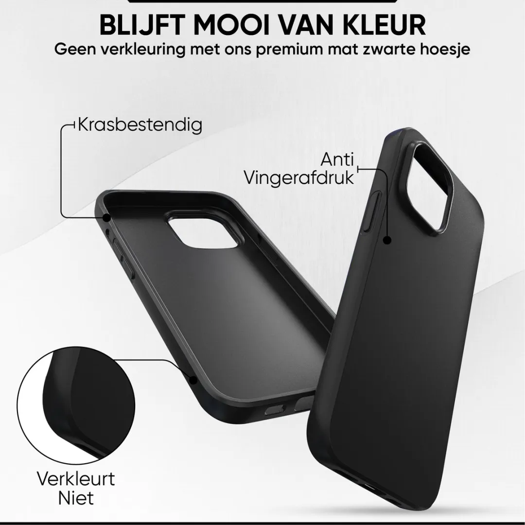NUVEX Siliconen Hoesje iPhone 13 Pro - Zwart