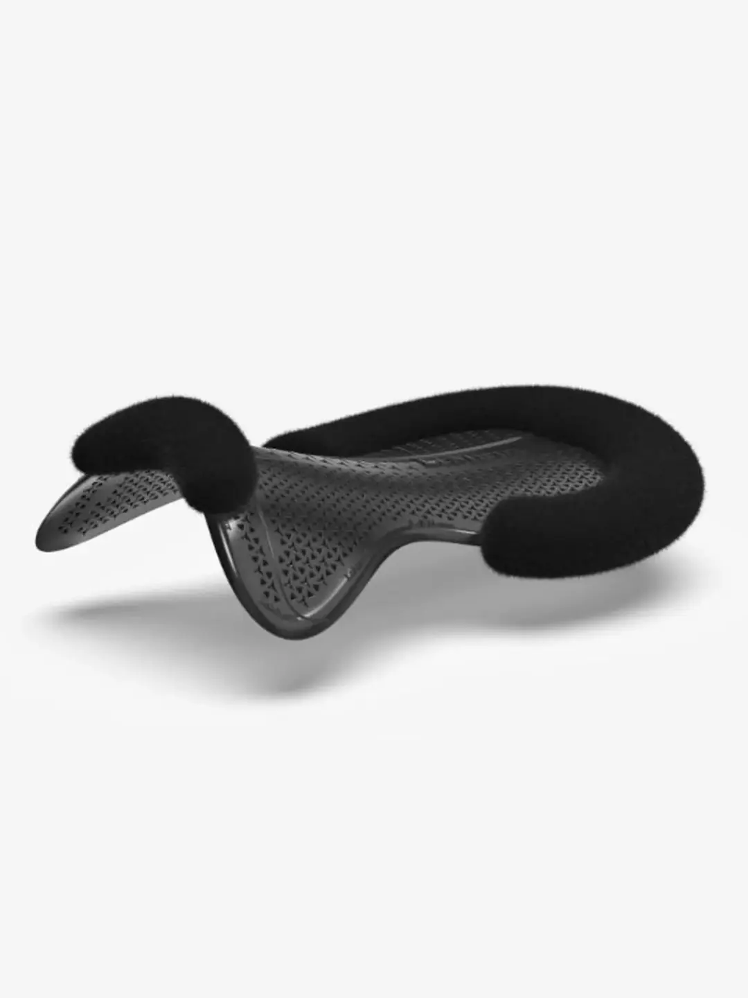 LeMieux Gel-Tek Shaped Vegan-Wool Half Pad Full Zwart