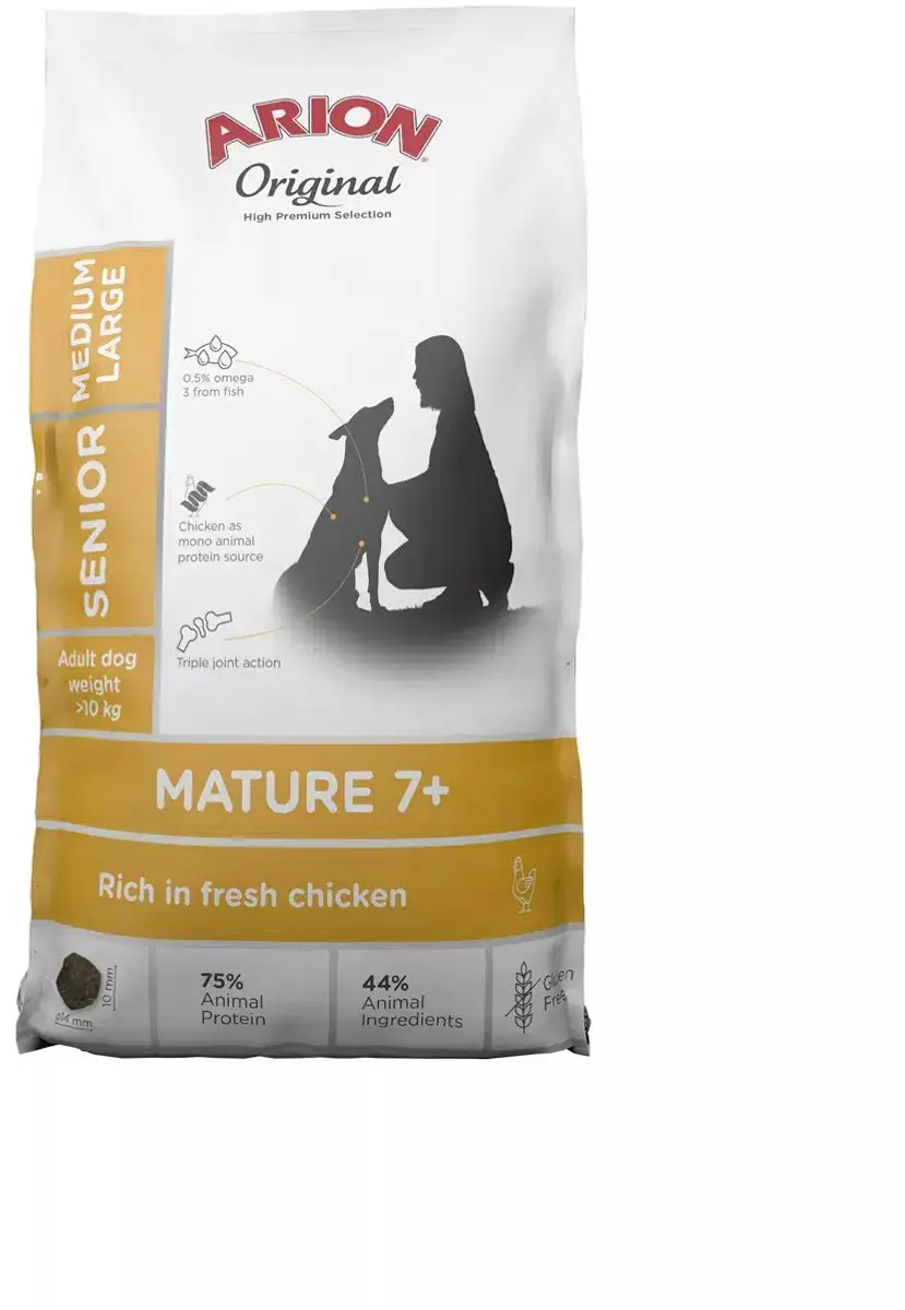 Arion Original Mature 7+ Medium/Large Kip Hondenvoer - 12kg - afbeelding 2 van 2