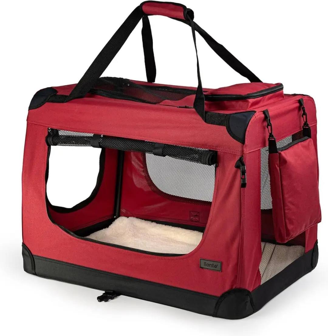 Hondentransportbox Hondentas Hondenbox Opvouwbare tas voor kleine dieren, (XXL)