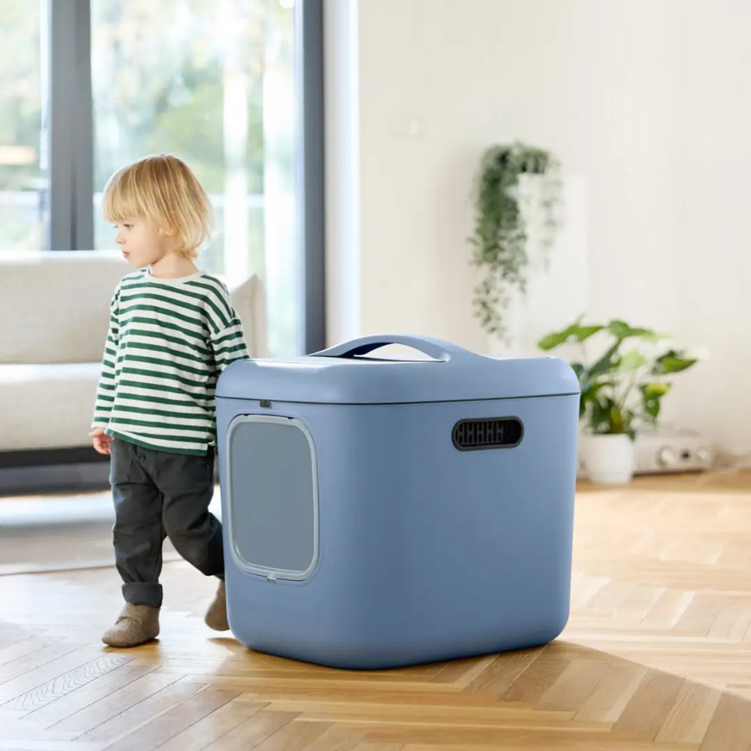 Rotho MyPet Biala Kattenbak XL - 62x50x58cm - Blauw - afbeelding 2 van 6