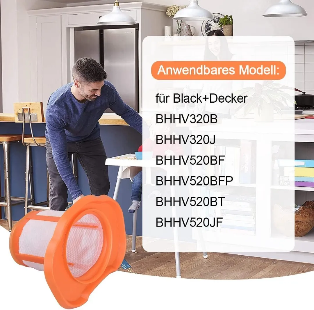 BLACK+DECKER Hepa Filter - 3 Stuks - o.a. BHHV520BT