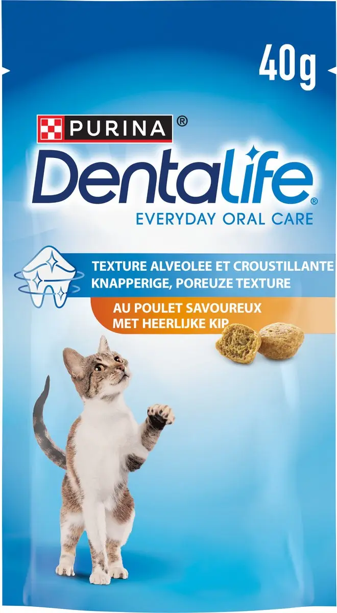 Dentalife Kattensnacks Kip - 8 x 40 g - afbeelding 2 van 6